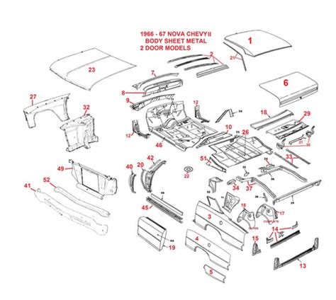 1966Nova - Click on a diagram below to view available parts. – Chicago Muscle Car Parts , Inc.