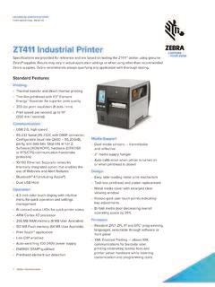 ZT411 Industrial Printer - Zebra Technologies / zt411-industrial ...