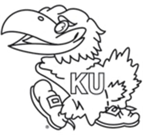 Kansas Jayhawk Coloring Pages My Beloved University Of Sketch Coloring Page