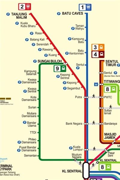 KL Sentral to Tanjung Malim KTM Komuter Train Schedule Jadual 2024