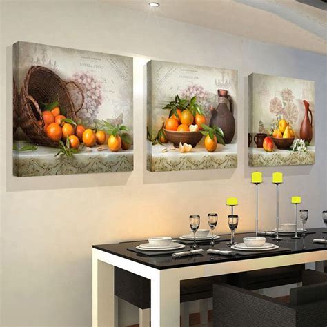 Kitchen Fruit Pictures 3 Piece Canvas Print Oil Wall Paintings Modular ...