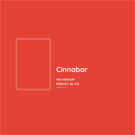 About Cinnabar - Color meaning, codes, similar colors and paints - colorxs.com