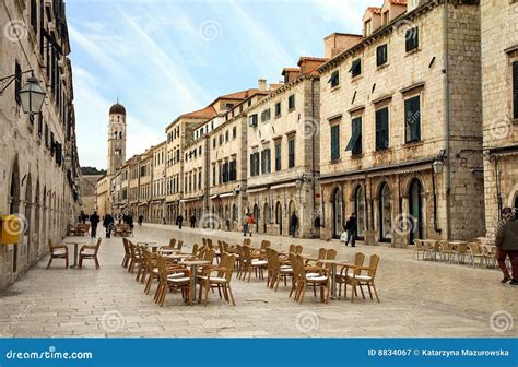 Main Street in Old Town in Dubrovnik, Croatia Editorial Photography - Image of european, city ...