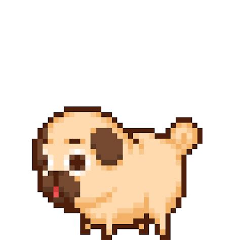 Pug Puppy Pixel Art