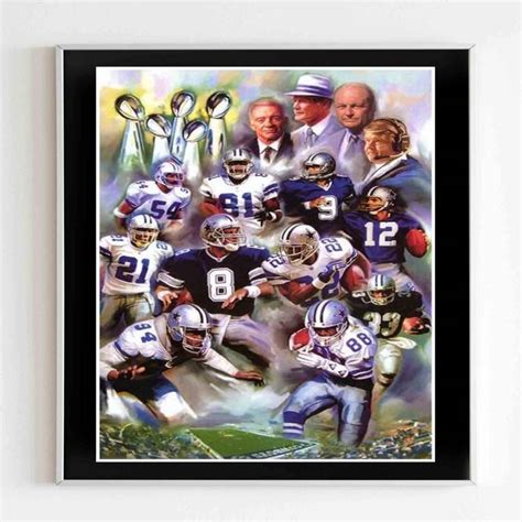 Dallas Cowboys Super Bowl Dynasty Football Poster - Poster Art Design