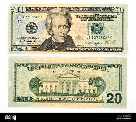 20 U.S. dollar banknote, front and back Stock Photo - Alamy