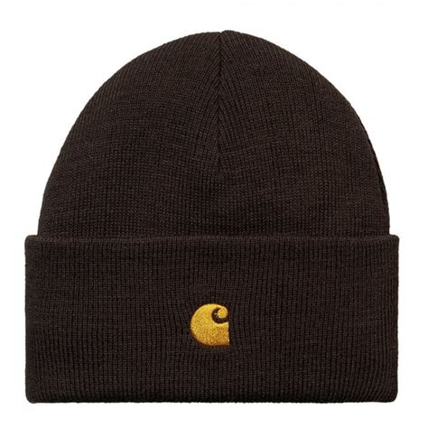 Buy The Carhartt WIP Chase Beanie in Dark Umber