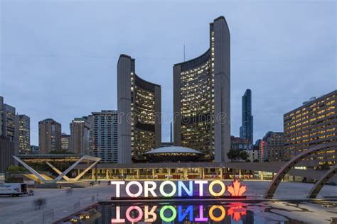 Nathan Phillips Square in Toronto, Canada Editorial Photography - Image ...