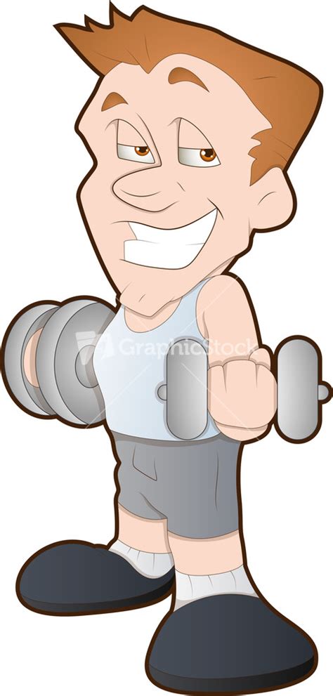 Bodybuilder - Cartoon Character Stock Image