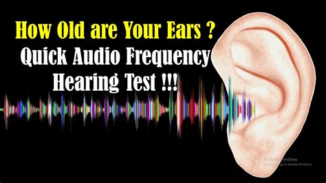 Sound Frequency Test - Audio Frequency Hearing Test - How Old are Your Ears - Hearing Test ...