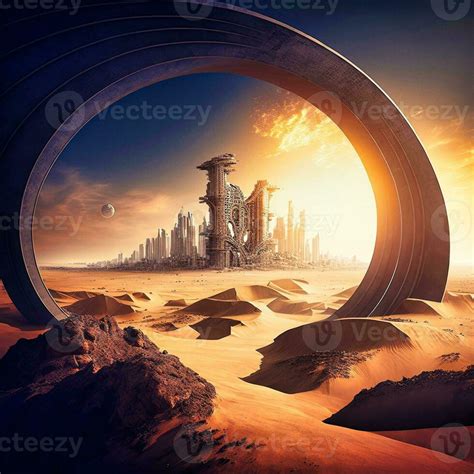 Futuristic City on Mars generative ai 32431970 Stock Photo at Vecteezy