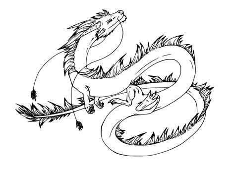 A Chinese Dragon coloring page - Download, Print or Color Online for Free