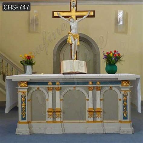 Custom Made Catholic Church Marble Altar Table for Sale CHS-747