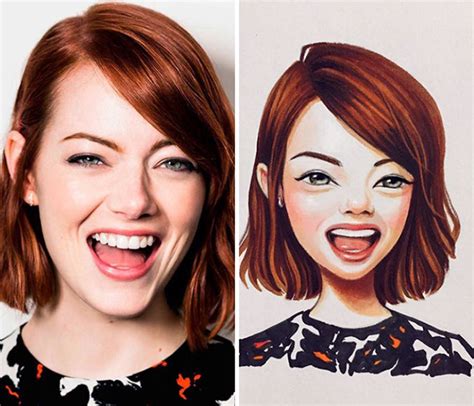 Celebrities Turned Into Cute Cartoon Characters By Russian Artist | DeMilked