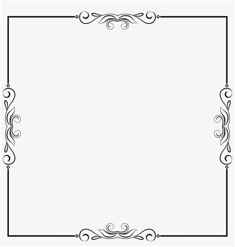 Clipart Elegant Frame Extrapolated - Frames For Text Png PNG Image | Transparent PNG Free ...