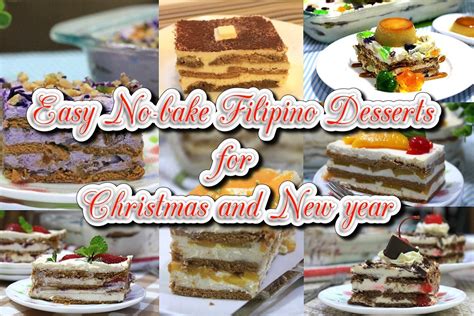 Easy No-bake Filipino Desserts perfect for Christmas and New year