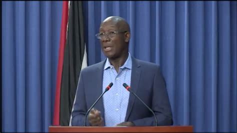 Key Points From Prime Minister, Dr. Keith Rowley’s Press Conference – Saturday 12th September ...