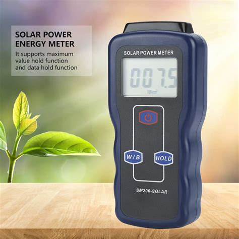 Solar Power Sun Light Radiation Measuring Testing Instrument Digital ...