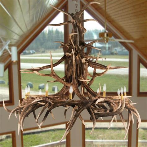 Elk 15 Antler Chandelier | Cast Horn Designs