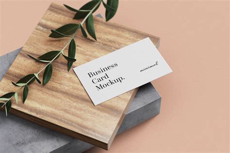 Free Minimal Business Card mockups • GraphicList