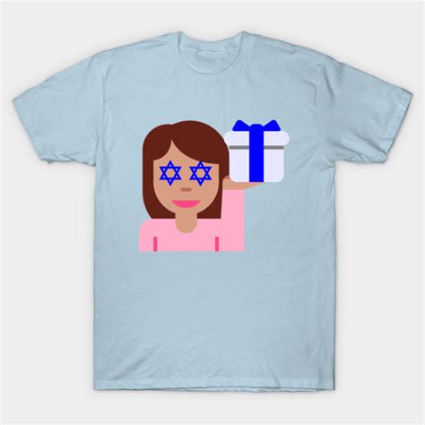 hanukkah hair flick emoji - Hanukkah Hair Flick Emoji - T-Shirt | TeePublic