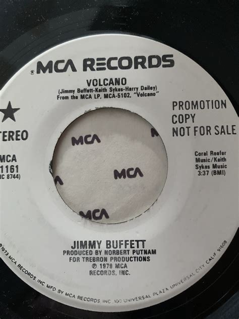 Jimmy Buffett Volcano Promo 45rpm | Etsy