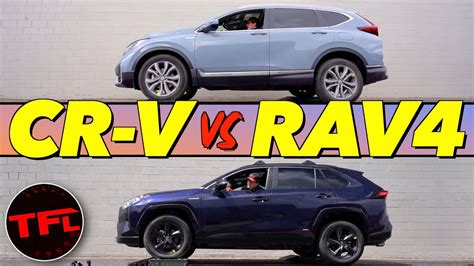 2020 Honda CR-V Hybrid vs. Toyota RAV4 Hybrid Slip Traction Test: One ...