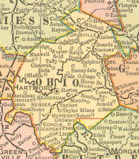 Map Of Ohio And Kentucky Counties