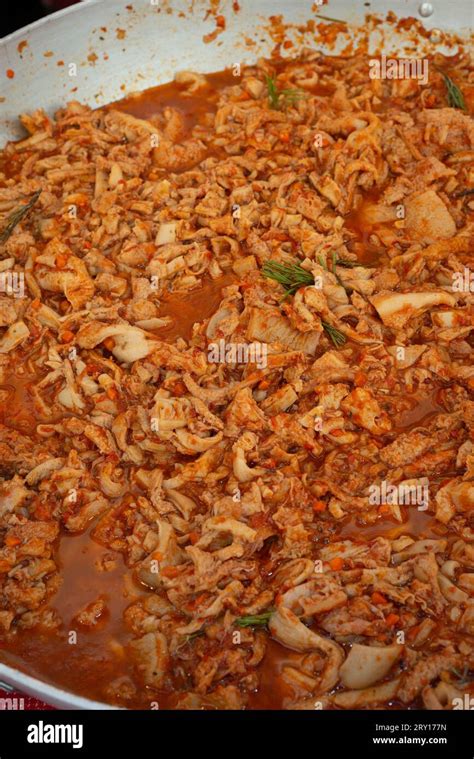 Italy, Tuscany, Street Food, Trippa, Italian Tripe Soup Stock Photo - Alamy