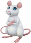 Cute White Mouse Cartoon Transparent Image | Gallery Yopriceville - High-Quality Free Images and ...
