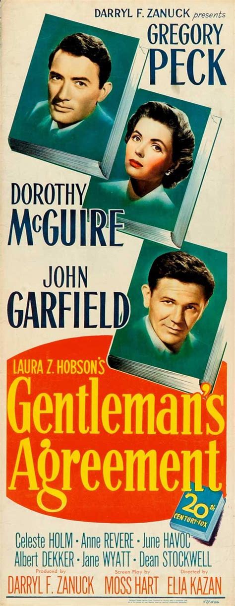 Picture of Gentleman's Agreement (1947) | Movie posters, Classic films posters, Old movie posters