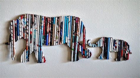 DIY Handmade Wall Decor using Cardboard | Home Decor Wall Art |Elephant ...