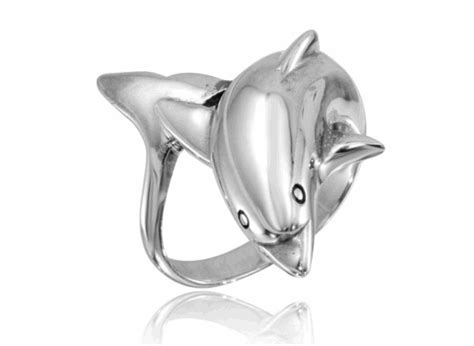 Sterling Silver Dolphin Ring | Designer Sterling Silver