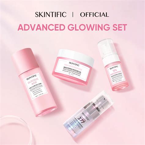 Skintific Pink Set Skincare Kit - Niacinamide Moisturizer + Niacinamide ...