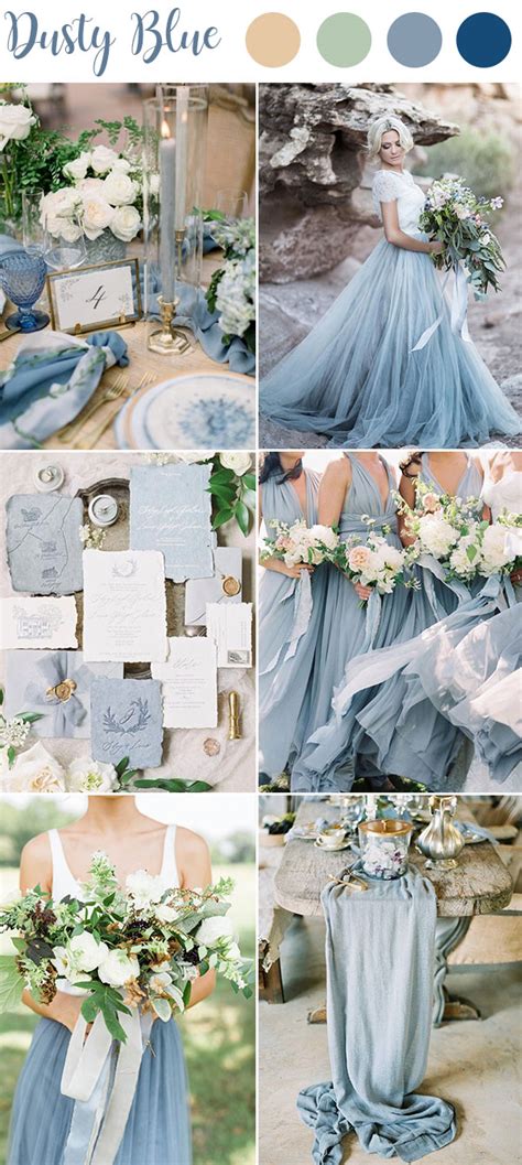 9 Ultimate Dusty Blue Color Combinations for Wedding - WedNova Blog