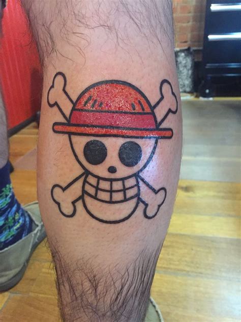 Got a tattoo of Luffy's Jolly Roger :) : r/OnePiece