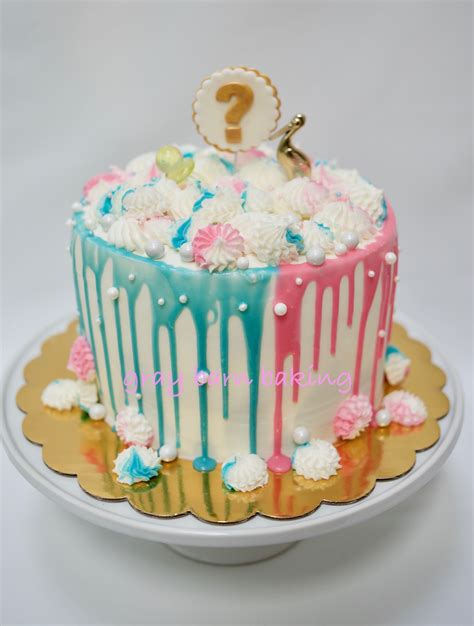 Gender Reveal Cake….a | Gray Barn Baking