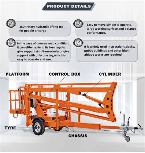 Telescopic Aerial Work Platform Boom lift with CE - Tuhe lift