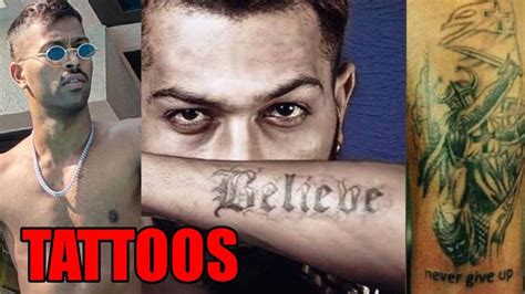 Hardik Pandya and his many tattoos | IWMBuzz