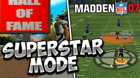 THE BEST SUPERSTAR MODE/MY CAREER MODE! | Madden 07 Superstar Mode (Episode 1) - YouTube