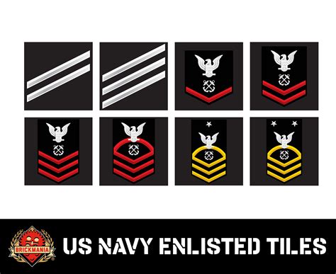 US Navy Rank Tiles