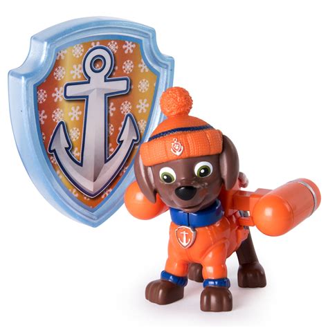 Paw Patrol Snow Rescue Zuma Action Figure with Transforming Pup Pack and Badge Walmart Exclusive ...