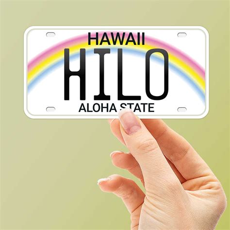 Hawaii License Plate Sticker - Choose Your City or Hawaiian Phrase ...