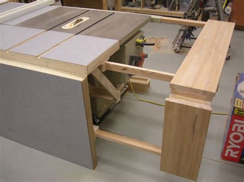 Folding; Sliding; Table Saw Extension Wing | Diy table saw, Table saw extension, Woodworking ...