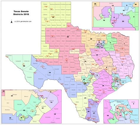 Texas Senate District 21 Map | Free Printable Maps