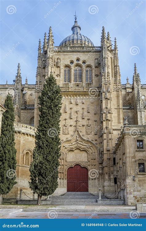 Cathedral in the Historical Center of the City of Salamanca Spain Stock Photo - Image of leon ...