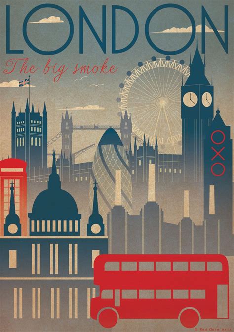 London City Art Deco Bauhaus Poster Print A3 A2 A1 Vintage | Etsy | Art ...