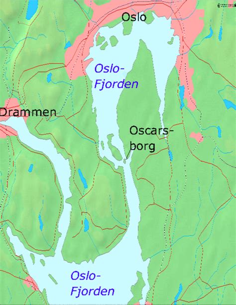 oslo-fjord-map | A Newbie in Norway