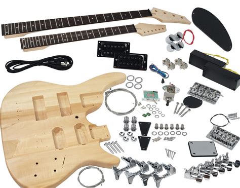 Solo Guitar & Bass Double Neck DIY Guitar Kit | Solo Music Gear