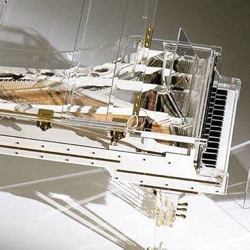 Heintzman Crystal Piano • Completely made of transparent crystal. It was first used at the 2008 ...